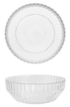 Fortessa Archie Set Of 4 Clear Cereal Bowls In Clear
