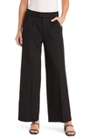 Wit & Wisdom 'ab'solution Skyrise Pleated Ankle Straight Leg Pants In Black