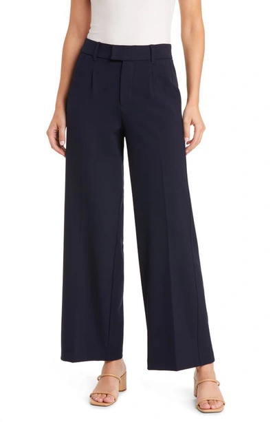 Wit & Wisdom 'ab'solution Skyrise Wide Leg Pants In Ultra Navy