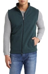 Peter Millar Crown Sweater Fleece Zip-up Vest In Balsam
