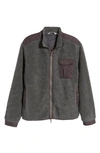 Peter Millar Autumn High Pile Fleece Jacket In Iron
