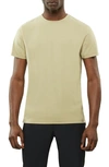 Cuts Trim Fit Split Hem Crewneck T-shirt In Reed