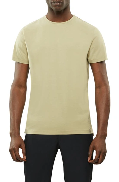 Cuts Trim Fit Split Hem Crewneck T-shirt In Reed