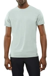 Cuts Trim Fit Split Hem Crewneck T-shirt In Shoreline