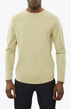 Cuts Crewneck Long Sleeve T-shirt In Reed