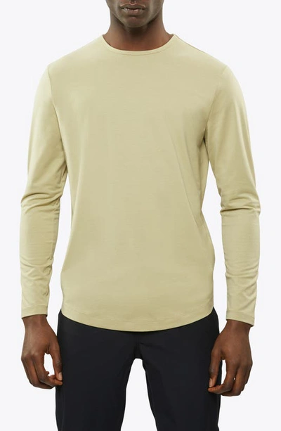 Cuts Crewneck Long Sleeve T-shirt In Reed