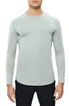 Cuts Crewneck Long Sleeve T-shirt In Shoreline