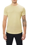 Cuts Trim Fit Crewneck Cotton Blend T-shirt In Reed