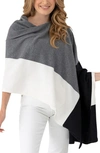 Zestt Organics The Dreamsoft Travel Scarf In Gray Colorblock