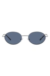 Polo Ralph Lauren 53mm Oval Sunglasses In Blue