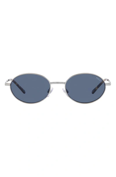 Polo Ralph Lauren 53mm Oval Sunglasses In Blue