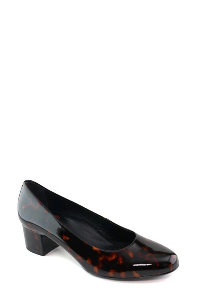 Marc Joseph New York Broad Street Patent Leather Pump In Tortoise Patent