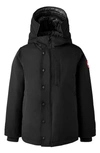 Canada Goose Kids' Logan Hooded 625 Fill Power Down Parka In Black