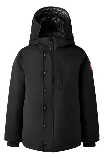 Canada Goose Kids' Logan Hooded 625 Fill Power Down Parka In Black