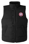 Canada Goose Kids' Black - Noir Vanier Padded Woven-blend-down Gilet 10-16 Years