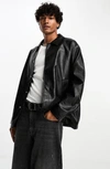 ASOS DESIGN FAUX LEATHER SHACKET