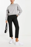 Asos Design Hourglass Tailored Slim Straight Leg Pants In Black In Black