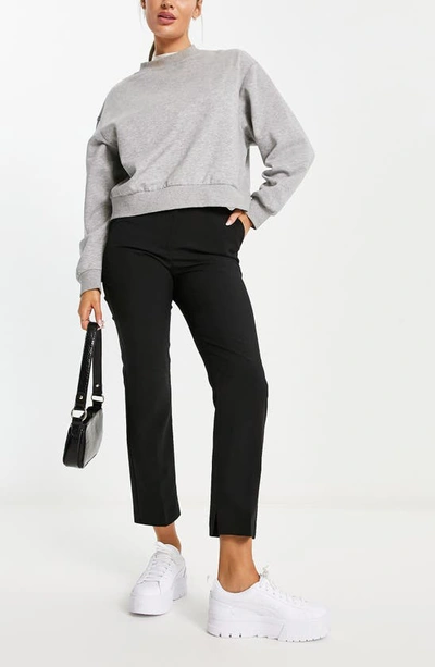 Asos Design Hourglass Slim Cigarette Pant In Black