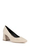 Geox Giselda Block Heel Pump In Sand