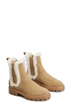 TOD'S GENUINE SHEARLING TRIM CHELSEA BOOT