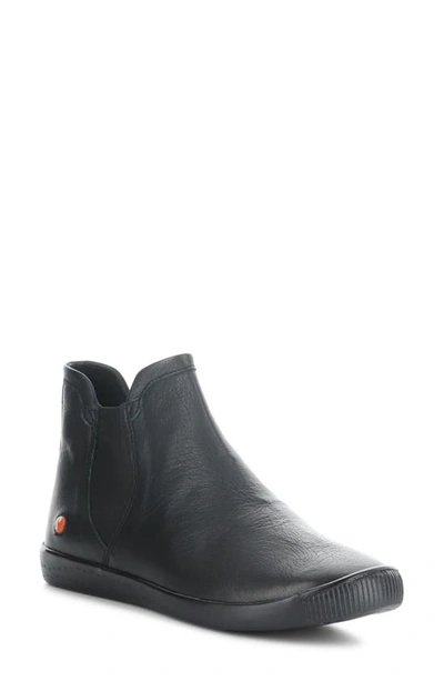 Softinos By Fly London Itzi Chelsea Boot In Black Supple Leather