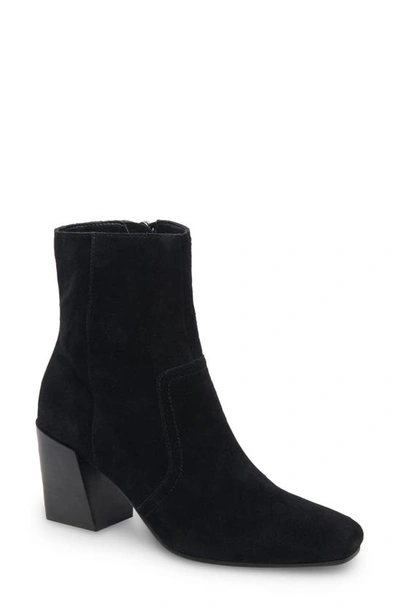 Blondo Sadie Waterproof Bootie In Black Suede