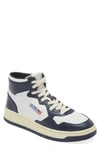 Autry Medalist Colour-block High-top Sneakers In Wht/blue