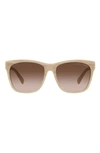 Ralph Lauren 57mm Square Sunglasses In Havana
