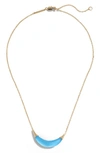 Alexis Bittar Lucite® Crescent Pendant Necklace In Opal