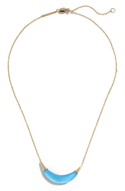 Alexis Bittar Lucite® Crescent Pendant Necklace In Opal