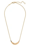 Alexis Bittar Lucite® Crescent Pendant Necklace In Gold