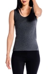 Nic + Zoe Nic+zoe Perfect Knit Ribbed Scoop Neck Top In Eclipse
