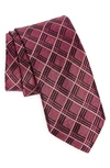 Nordstrom Yana Grid Silk Tie In Rose