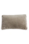 Unhide Squish Fleece Lumbar Pillow In Taupe Ducky