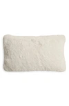 Unhide Squish Fleece Lumbar Pillow In Snow White