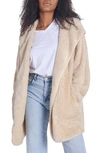 Unhide Shleepy Hooded Fleece Wrap In Beige Bear