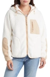 Ugg Ruthie Fleece Zip Jacket In Nimbus / Driftwood