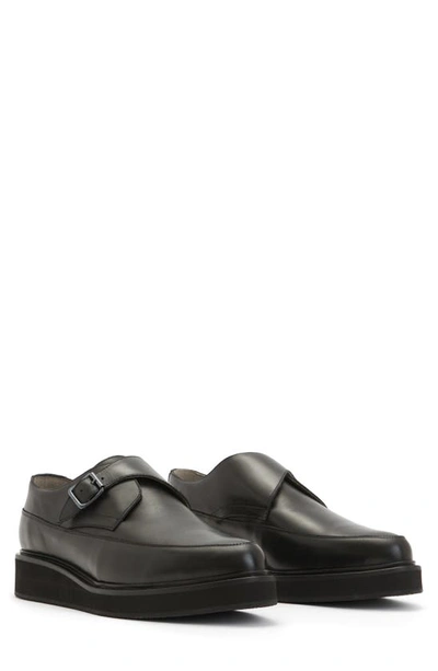 Allsaints Luke Creeper Leather Shoes In Black