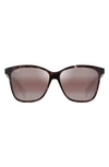 Maui Jim Liquid Sunshine Mj R601-04 Butterfly Polarized Sunglasses In Red Tortoise