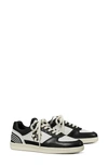 Tory Burch Clover Court Sneaker In Purity / Perfect Black