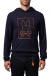 PSYCHO BUNNY CHESTER EMBROIDERED HOODED SWEATER
