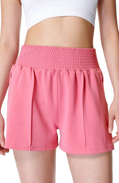 Sweaty Betty Summer Sand Wash Shorts In Lollipop Pink