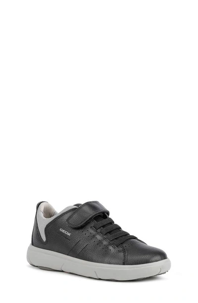 Geox Kids' Neb Sneaker In Black/ Grey