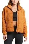 Fp Movement Pippa Packable Puffer Jacket In Toasted Coconut