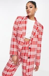 Asos Design Slim Boy Suit Blazer In Red