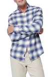 Faherty The All Time Button-up Shirt In Navy Cream Shadow Plaid