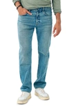 Faherty Slim Straight Leg Organic Cotton Jeans In Sandy Point Wash
