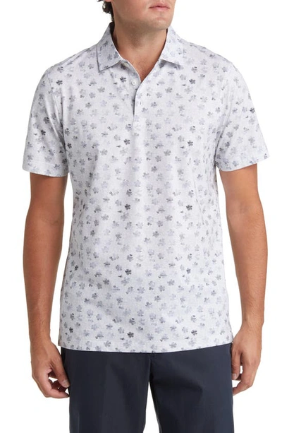 Bugatchi Victor Ooohcotton® Print Polo In Cement