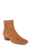 Vince Ravenna Suede Ankle Boots In Dark Amber