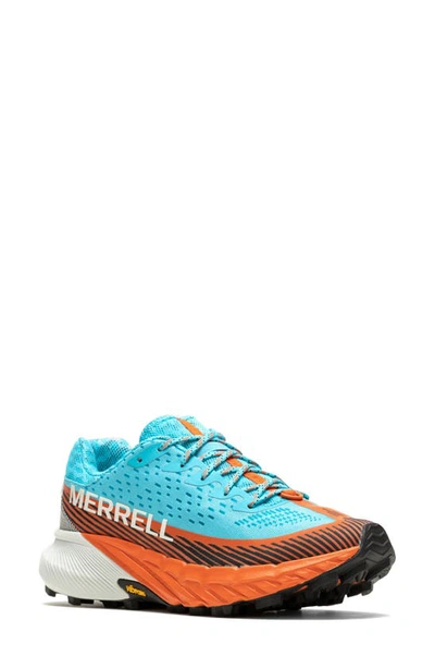 Merrell Agility Peak 5 Trail Sneaker In Atoll/ Cloud